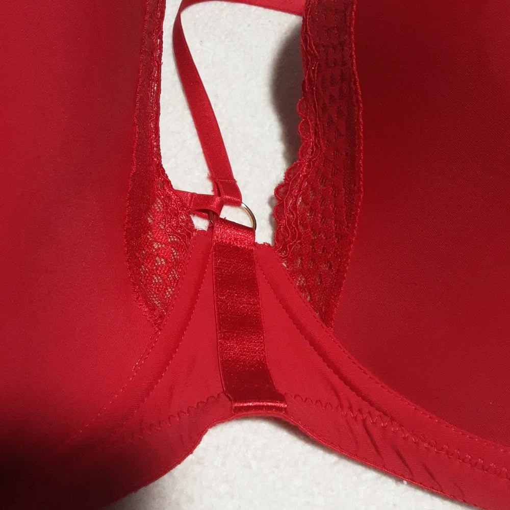 ADOREME BRA Size 38I Red Lace Women's Bra - Picture 9 of 9